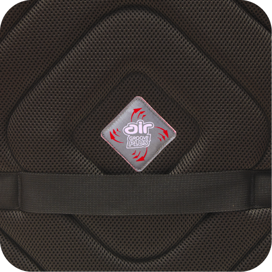 通気性の高い背面パネル